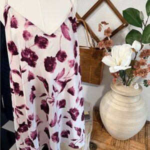 State of Day Floral Dress in White and Purple